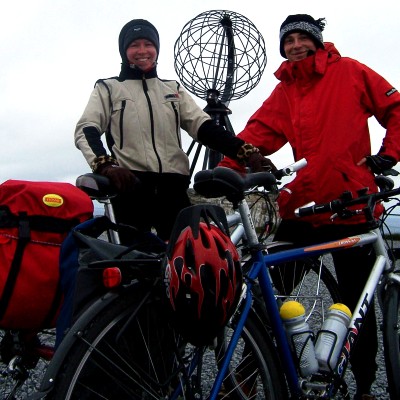 Dojechalimy na Przyldek Nordkapp - dalej na pnoc na rowerze ju si nie da;-)